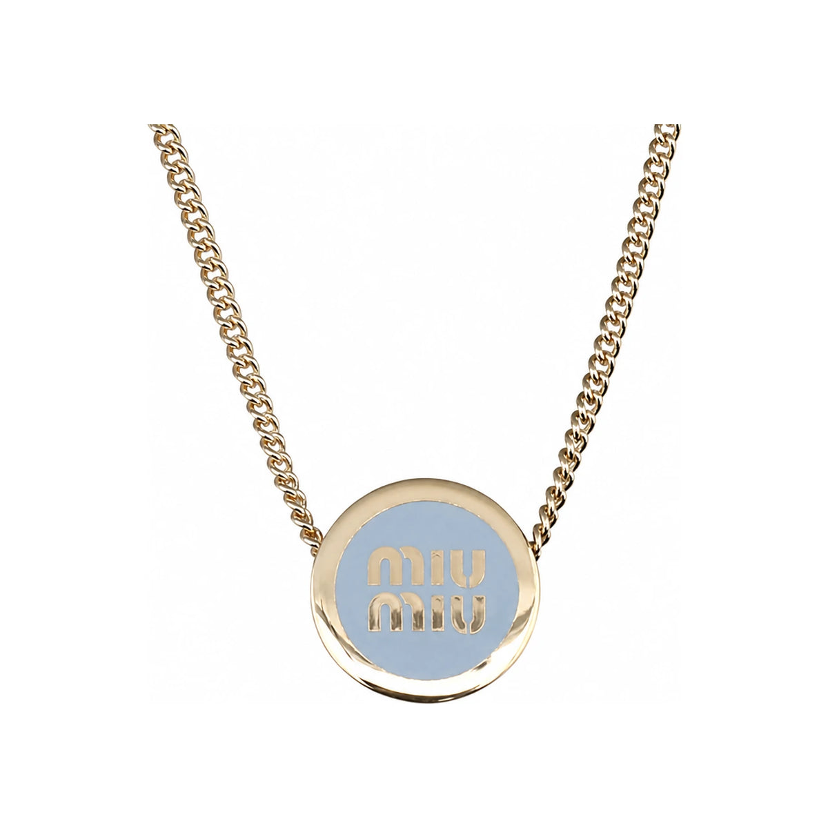 Miu Miu Metal Necklace Pendant 5IC096 2F6T F0076