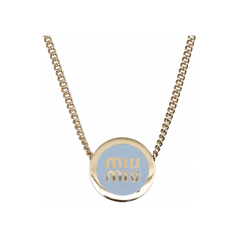 Miu Miu Metal Pendant Necklace 5IC096 2F6T F0076