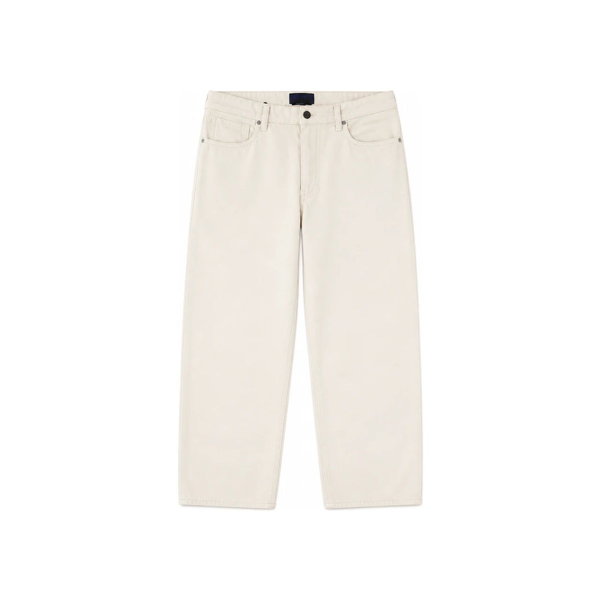 STONE ISLAND Black Denim Cropped Jeans Men