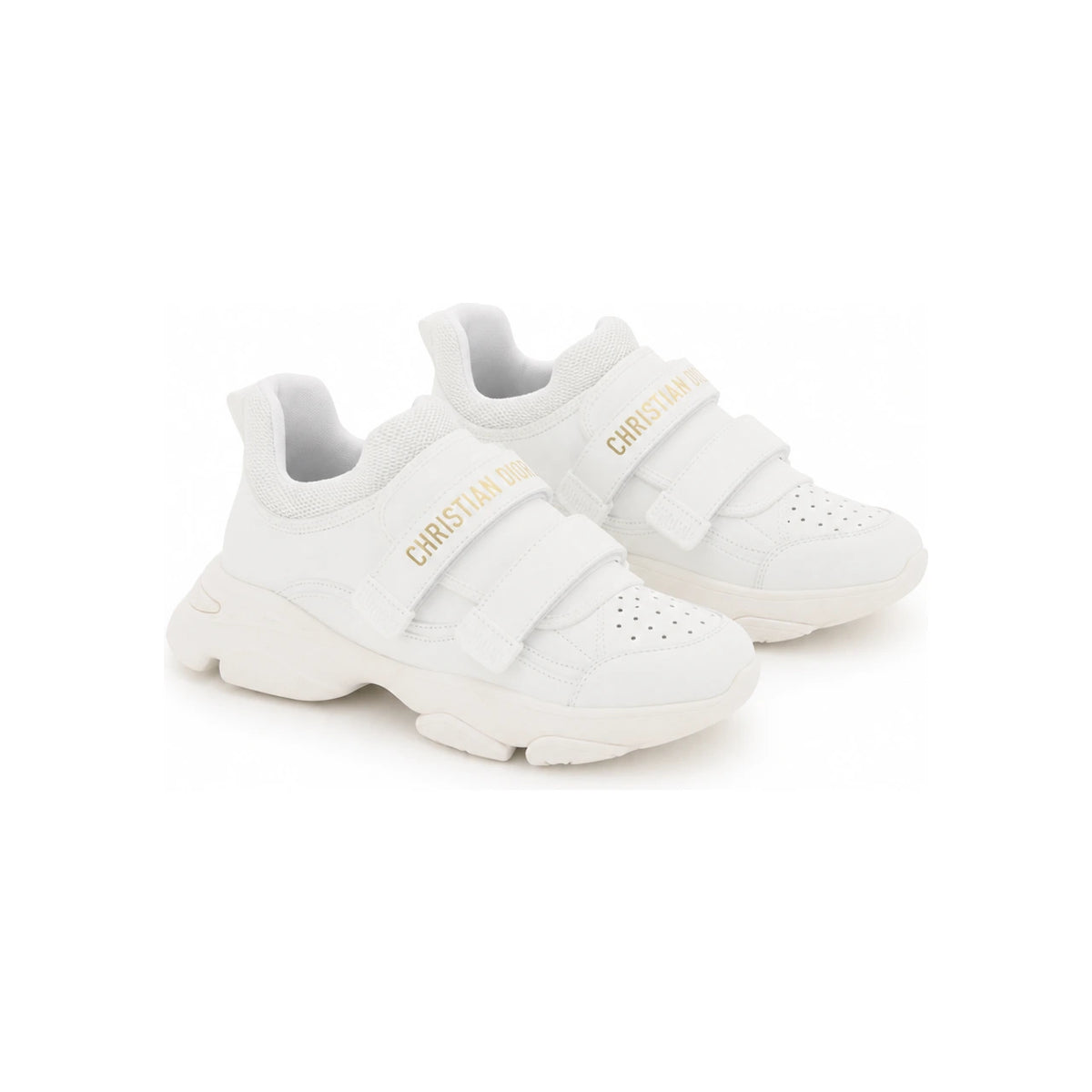 DIOR 15th Anniversary D-Wonder White Low-Top Sneakers