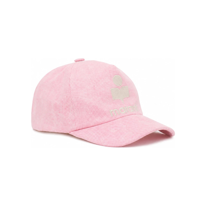 Isabel Marant Light Pink Wool Logo Cap