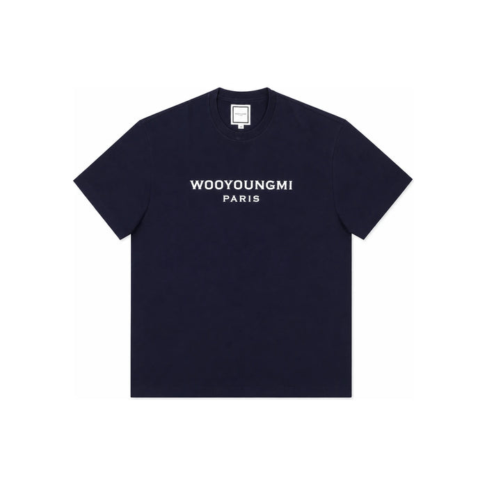 WOOYOUNGMI Navy Front Logo T-Shirt W261TS02 704N