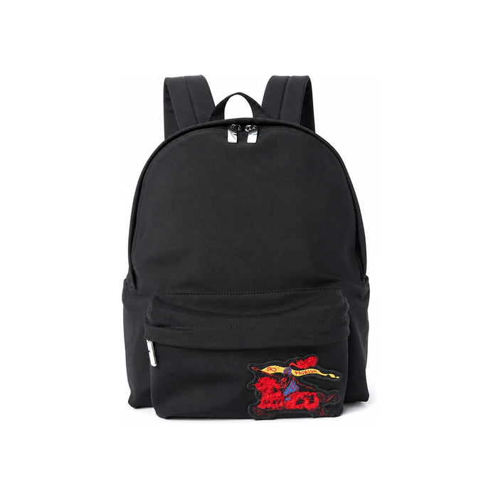 BURBERRY EKD Logo Black Nylon Backpack Unisex 8119590