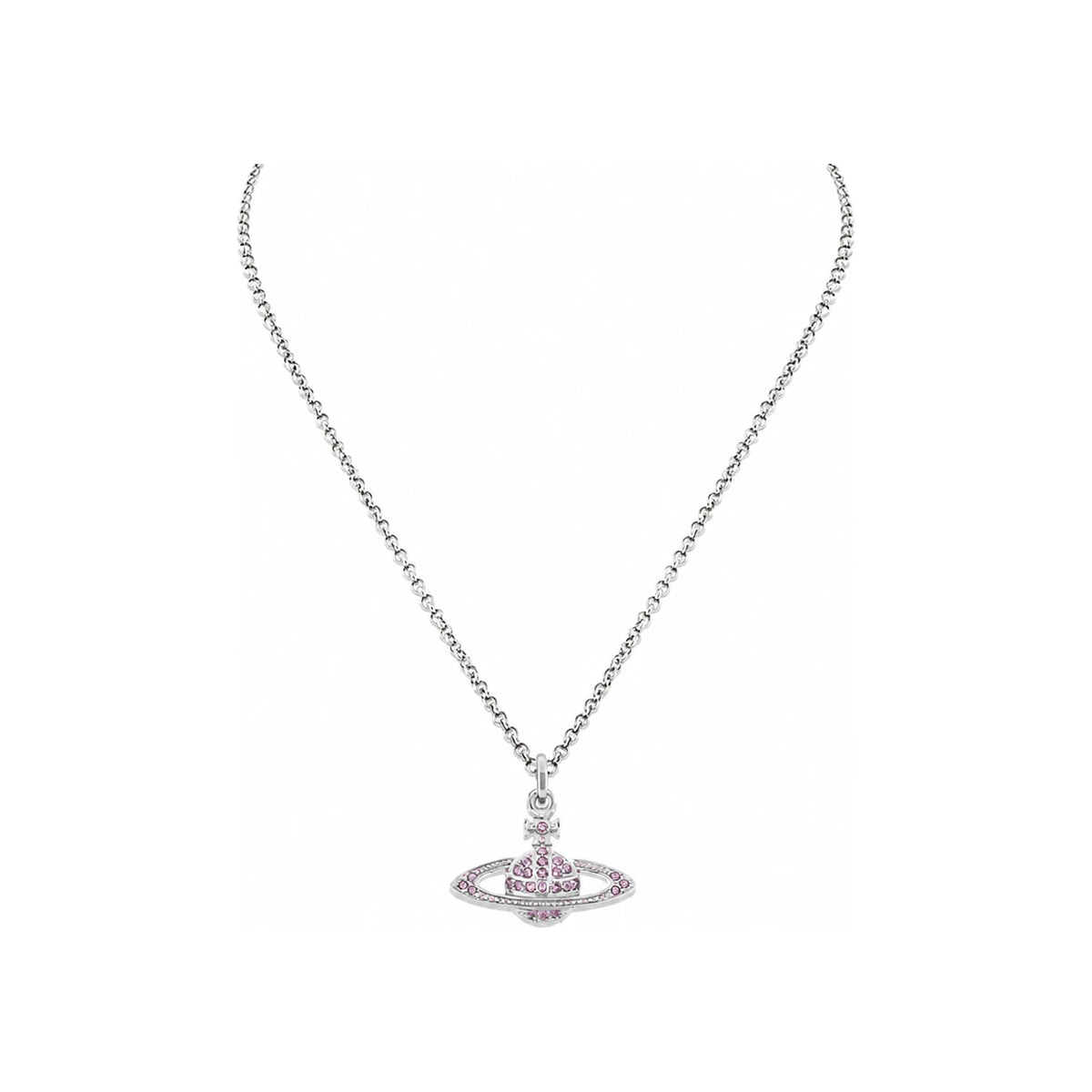 Vivienne Westwood Mini Bas Relief Pendant Violet Necklace 63020086 02P491