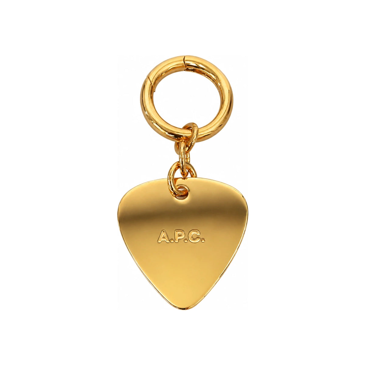 A.P.C. Gold Logo Heart Keyring F66087 RAA