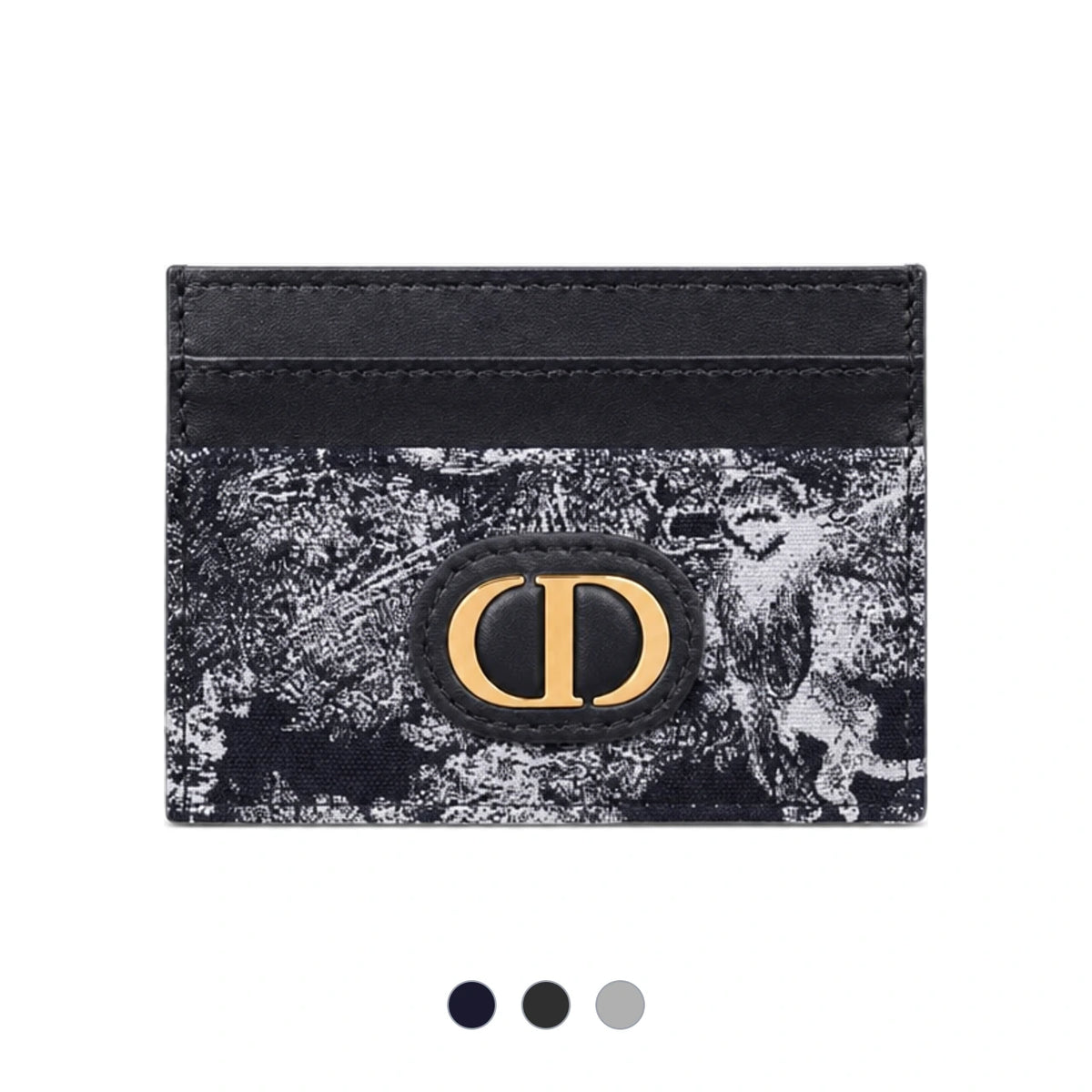 DIOR 30 Montaigne Freesia Leather Card Holder