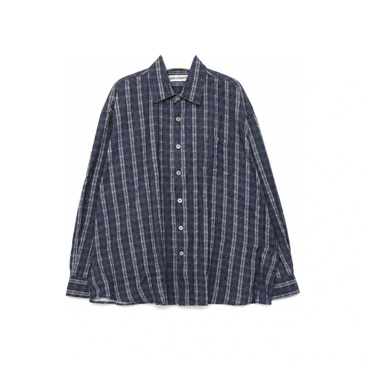 OUR LEGACY Check Burrowed Overshirt Men’s Long Sleeve Shirt