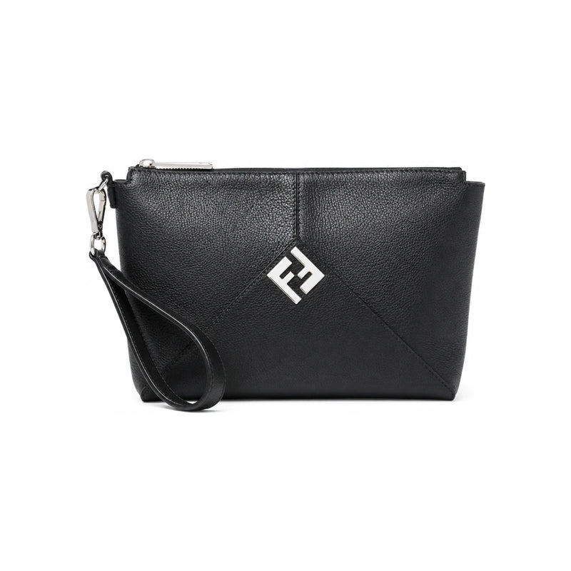 FENDI Leather Clutch Black