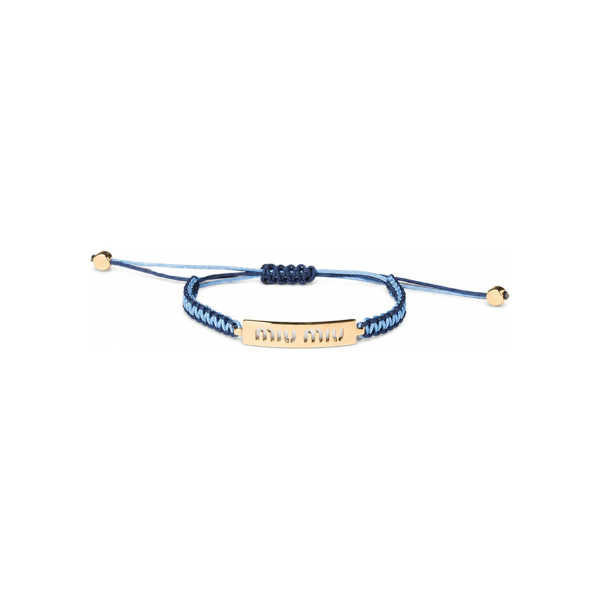 Miu Miu Cotton and Metal Bracelet 5IB782 2IHJ F05D4