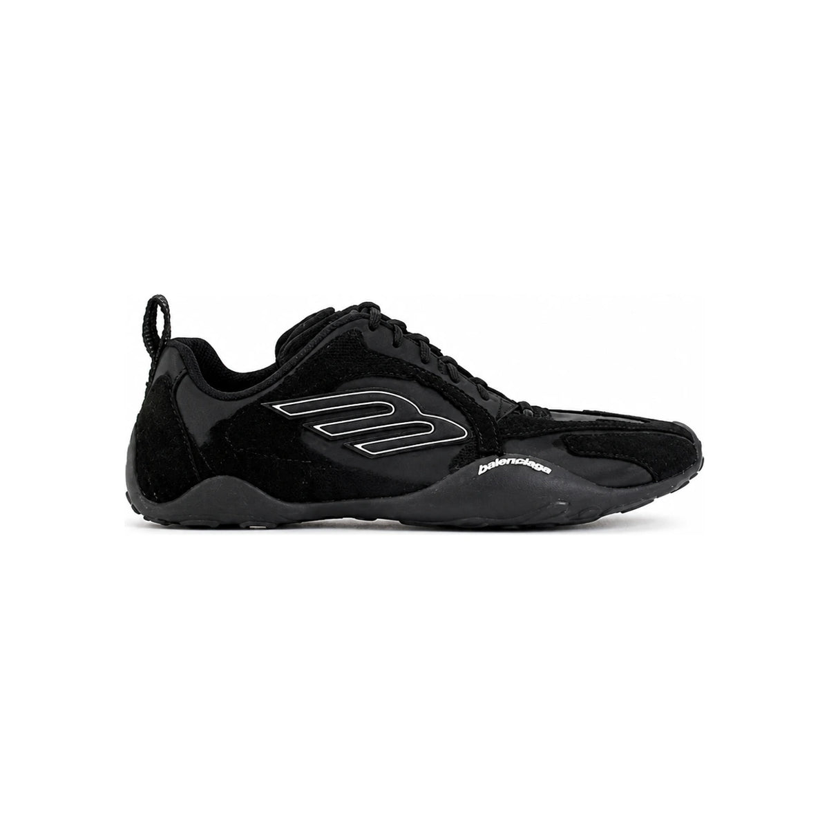 BALENCIAGA Monday Ultra Men’s Low-Top Sneakers Black Leather