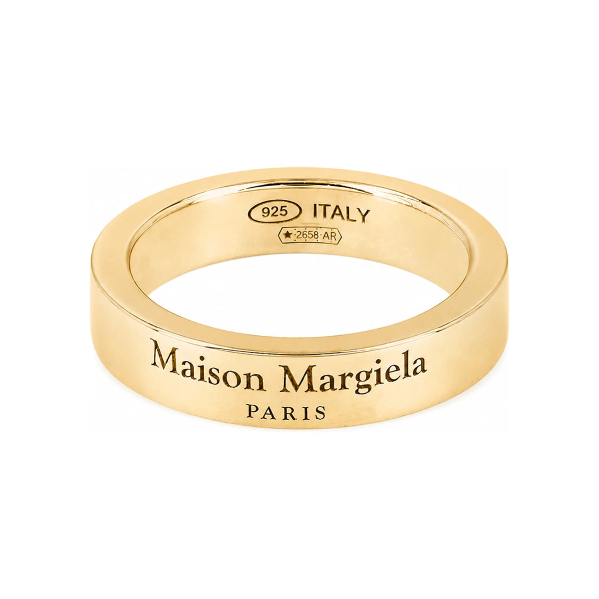 Maison Margiela Engraved Logo 4mm Silver Ring SM1UQ0123 P8865 202