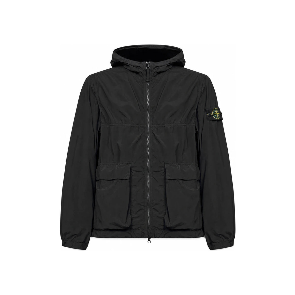 STONE ISLAND Black Nylon Smereigliato TC Jacket for Men 4100112 S0345 V0029