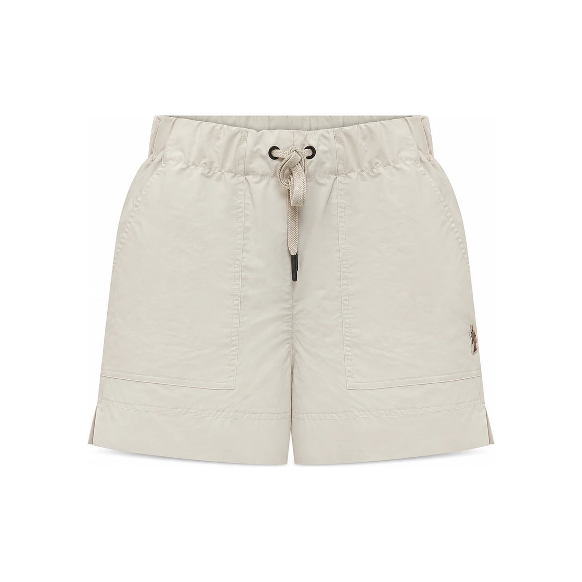 Moncler Cotton Blend Drawstring High-Waist Short Pants