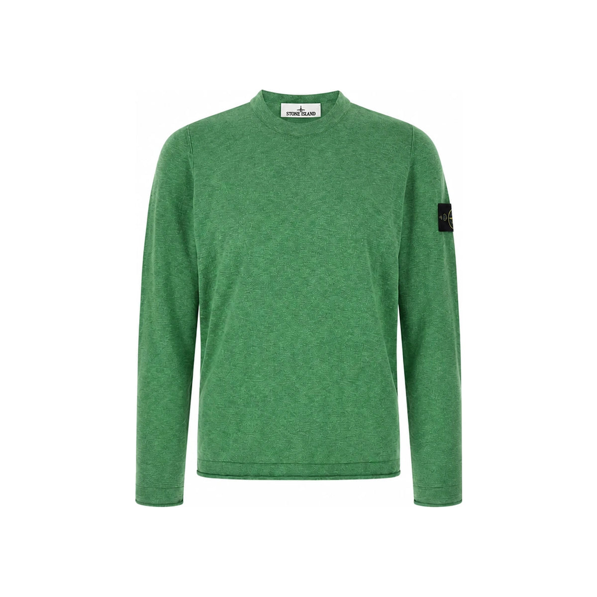 STONE ISLAND Malachite Green Patch Logo Round Neck Kni L1S15 5100052 S00B0 V005H