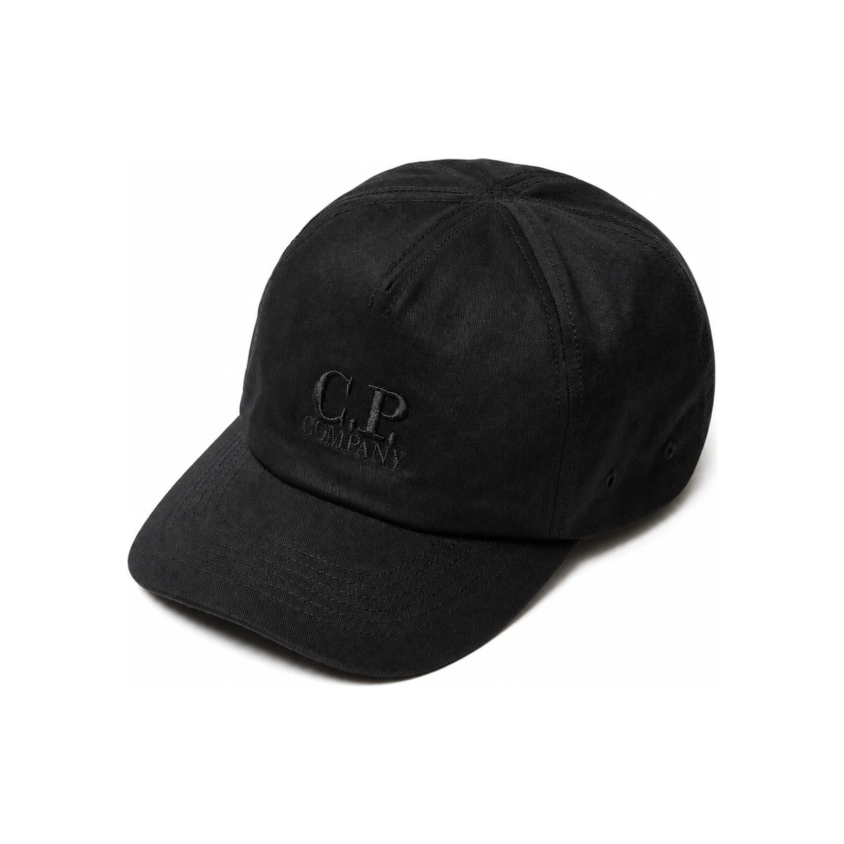 CP Company 15th Anniversary Logo Embroidered Black Cap