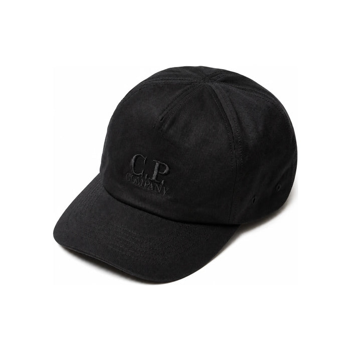 CP Company 15th Anniversary Logo Embroidered Black Cap
