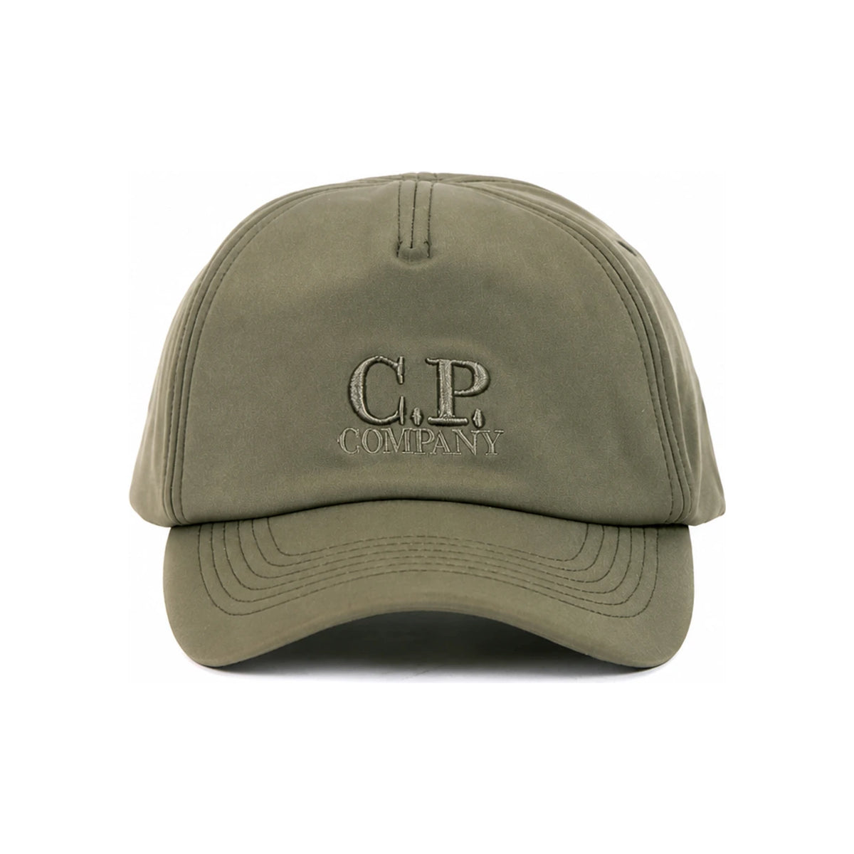 CP Company Olive Signature Logo Embroidered Cap