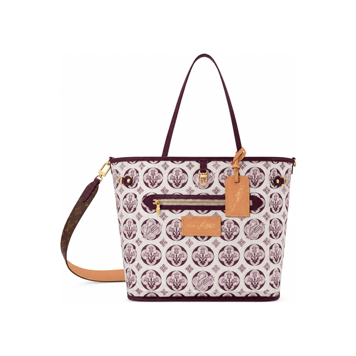 Louis Vuitton Neverfull Inside Out MM Monogram Canvas Shoulder Bag M28377