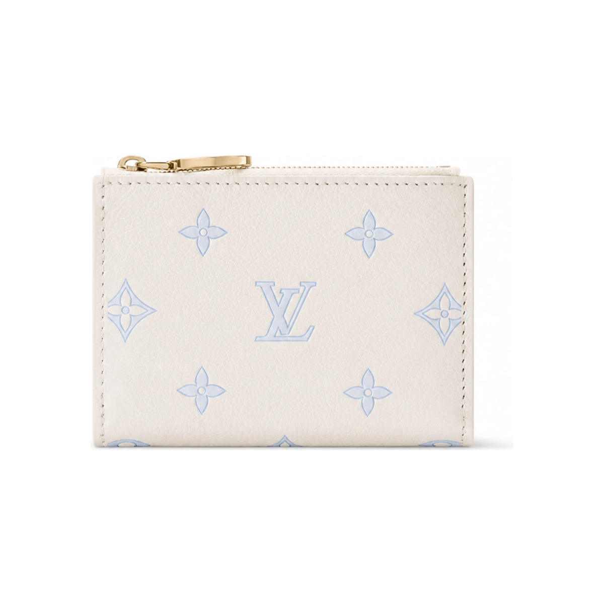 Louis Vuitton Monogram Lisa Wallet Milky White Blue Bi-Fold Wallet M27742