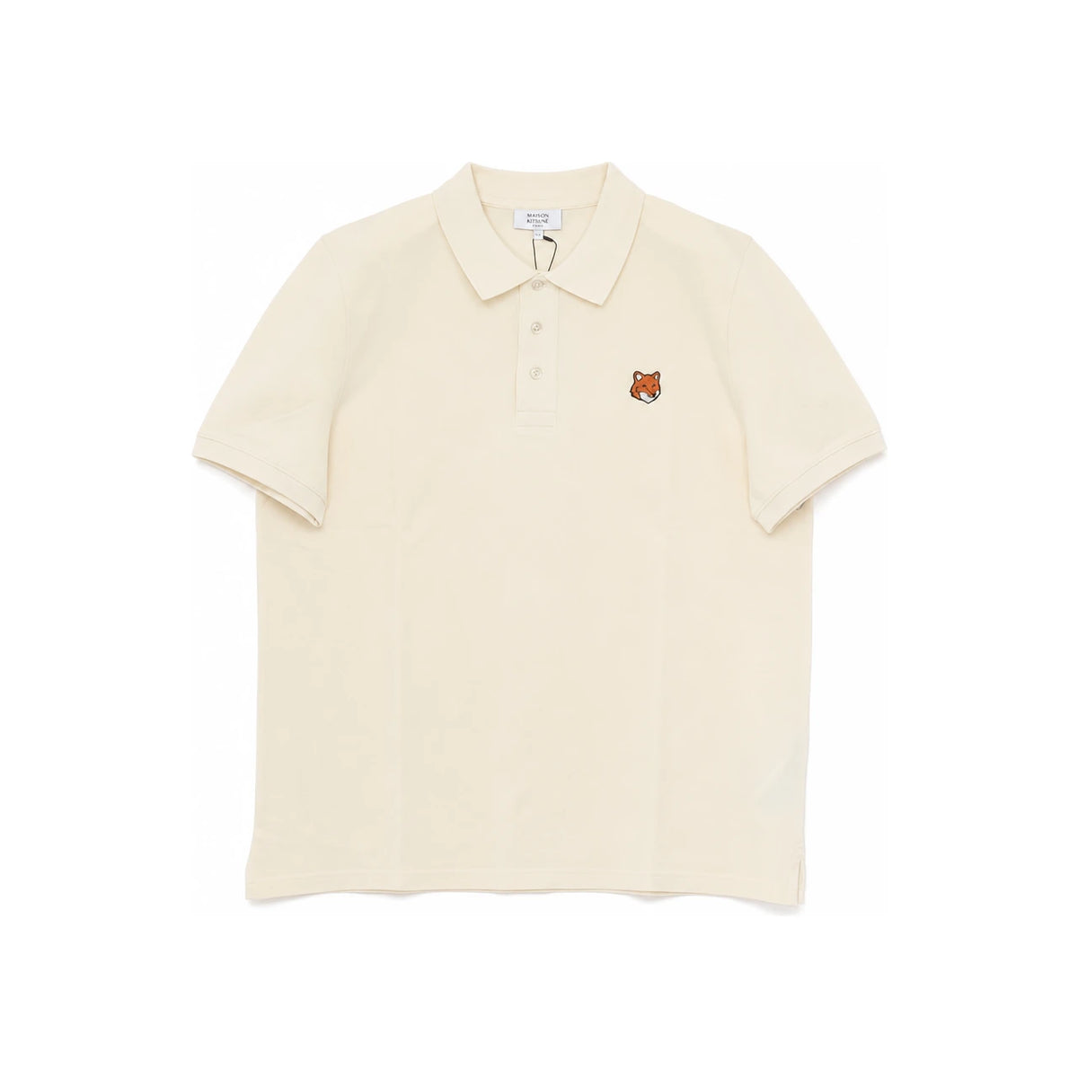 Maison Kitsune Fox Head Regular Fit Polo T-Shirt