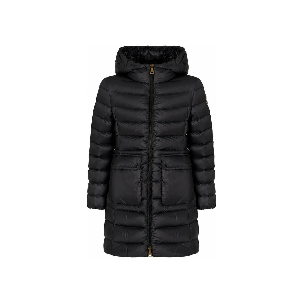 Moncler Adile Logo Patch Hooded Long Lightweight Down Jacket B 1C00002 597YF 999
