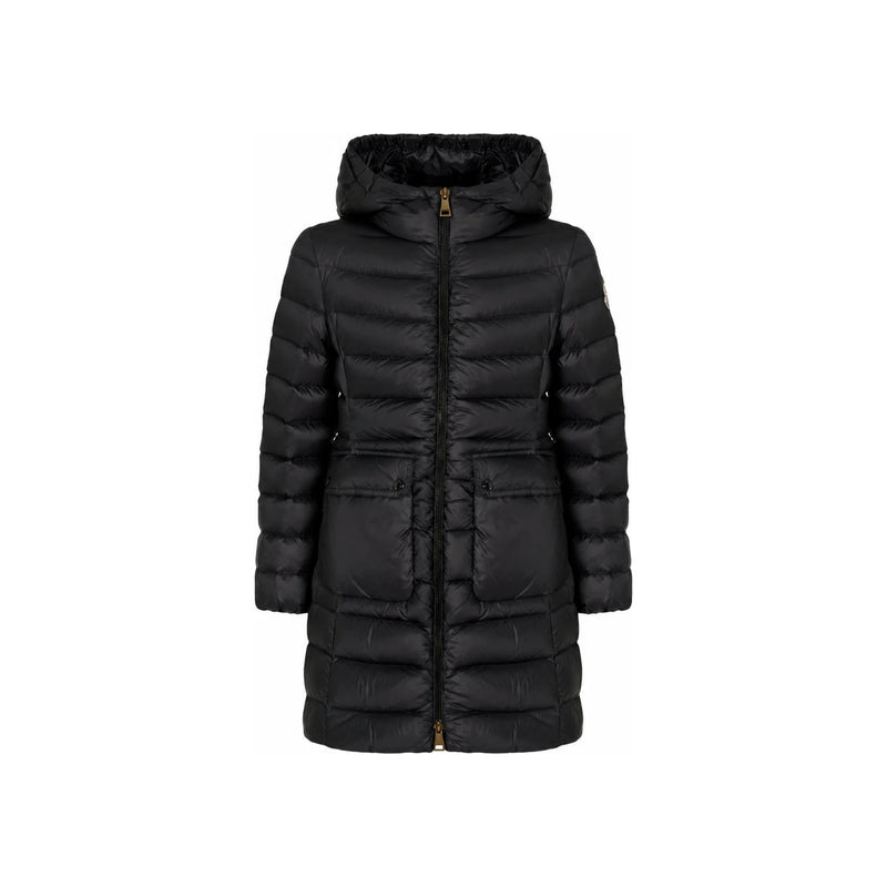 Moncler Adile Logo Patch Hooded Long Lightweight Down Jacket B 1C00002 597YF 999