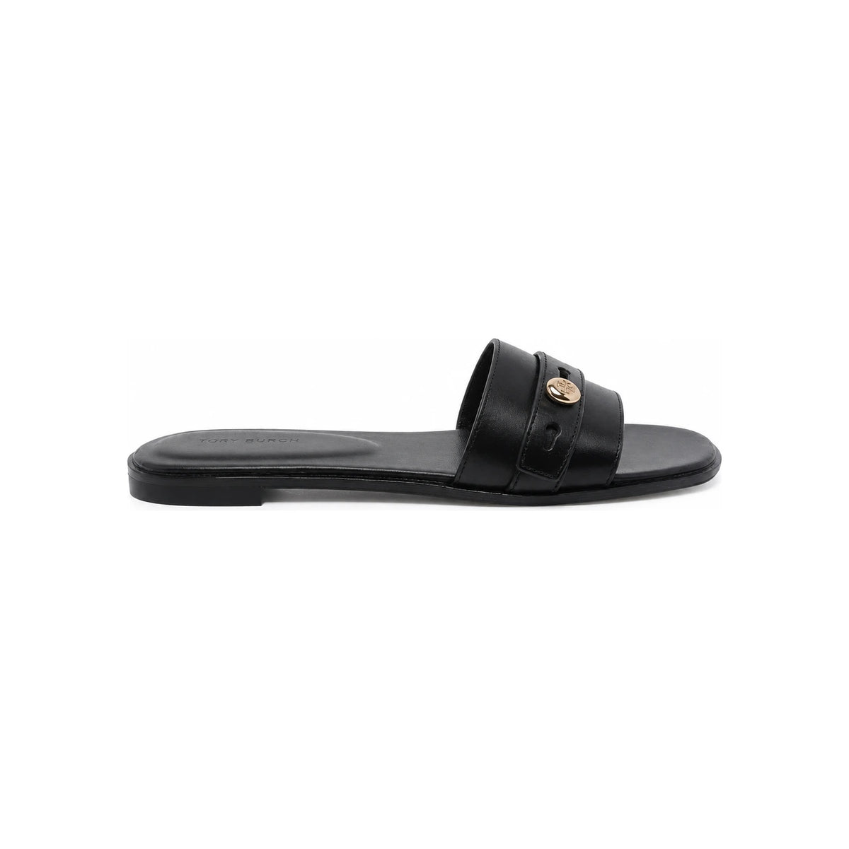 Tory Burch Black Leather Mule Slide Sandals 181993 006