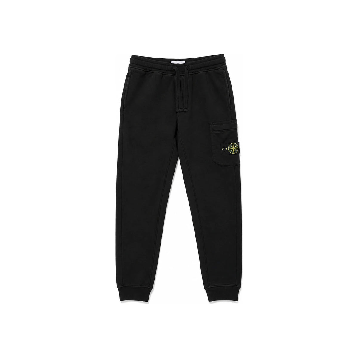 STONE ISLAND Black Cotton Fleece Cargo Pants Unisex