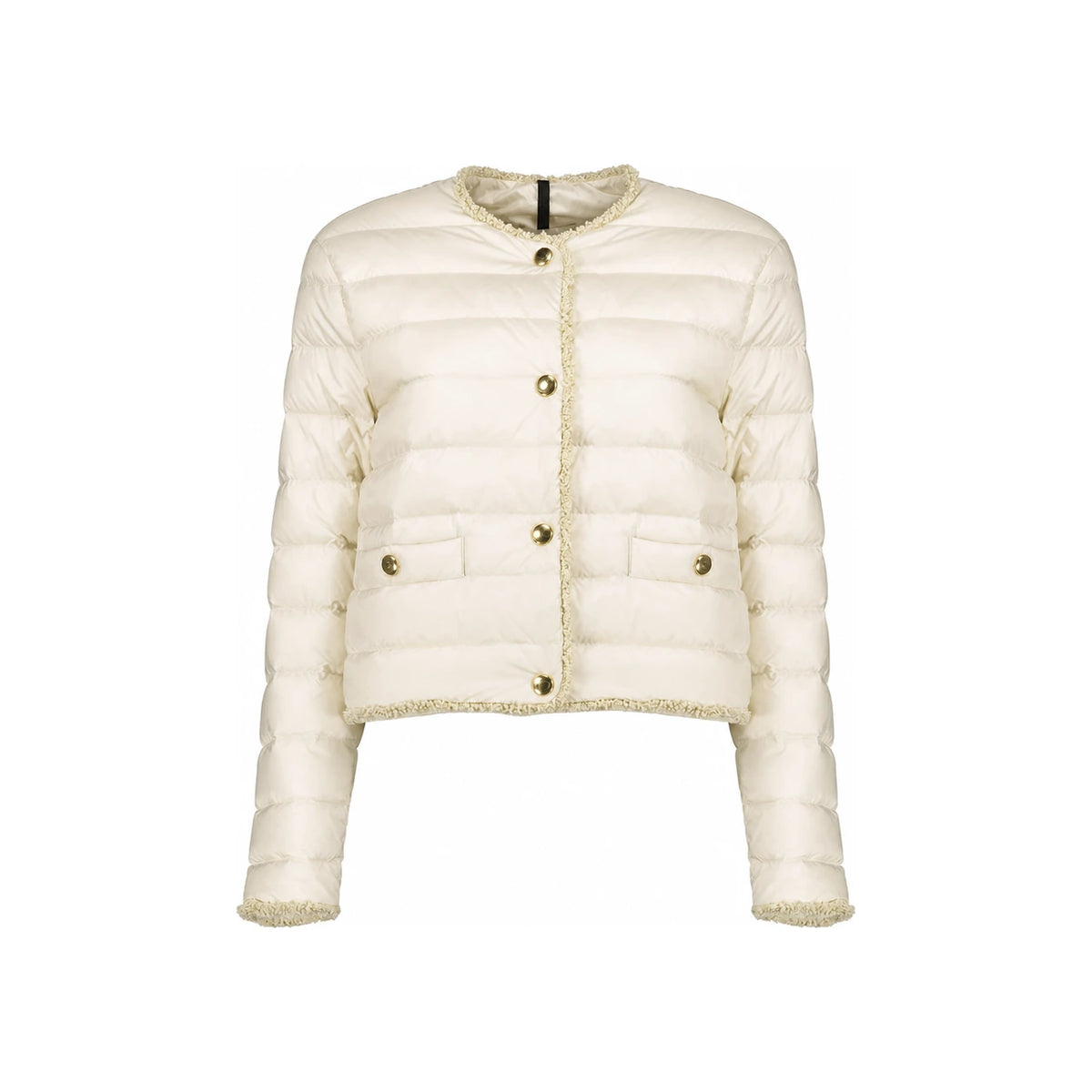 Moncler Women's Fleurs Boucle Trim Short Down Jacket 1A00104 597YF 20N