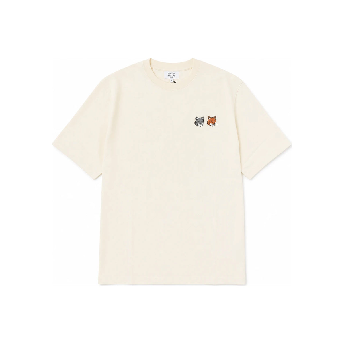 Maison Kitsune Double Fox Head Short Sleeve T-Shirt for Men