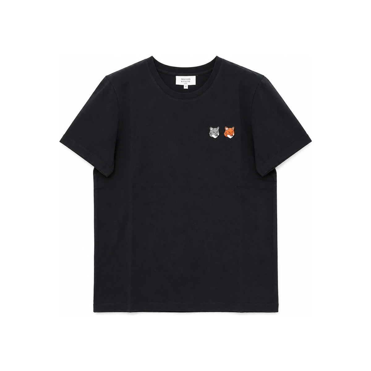 Maison Kitsune Women Double Fox Head Short Sleeve T-Shirt An OW011C FKJ7026 P190