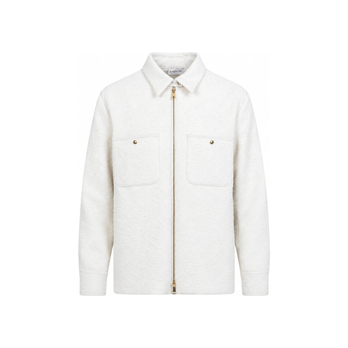 Moncler Long Sleeve Button-Up Shirt Women’s White Cotton