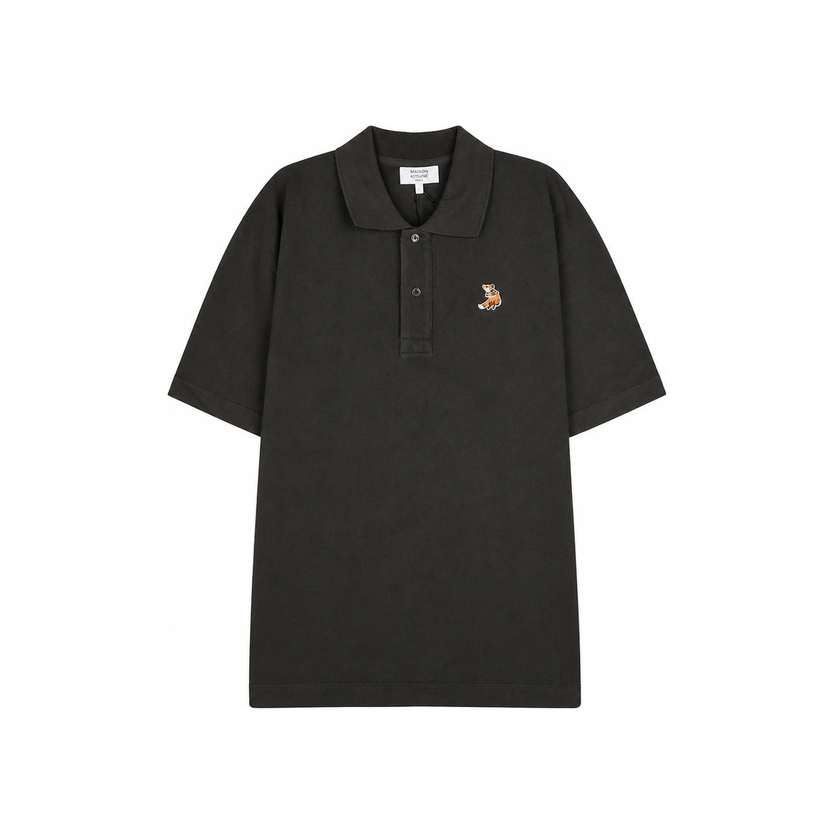 Maison Kitsune Dreaming Fox Comfort Cotton Polo Shirt Navy Men