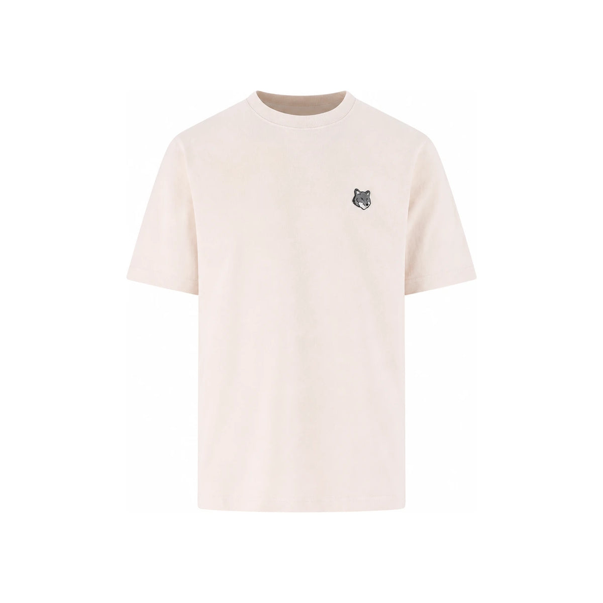 Maison Kitsune Fox Head Logo Men’s Short Sleeve T-Shirt White Cotton