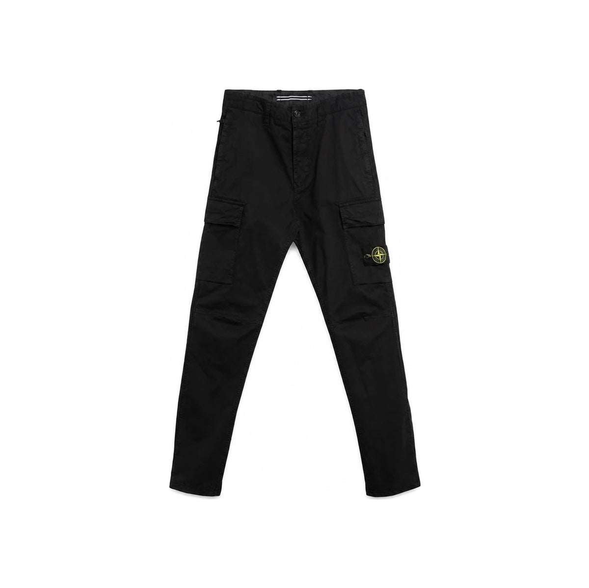 STONE ISLAND Black Tapered Cargo Pants Men’s Classic Pants