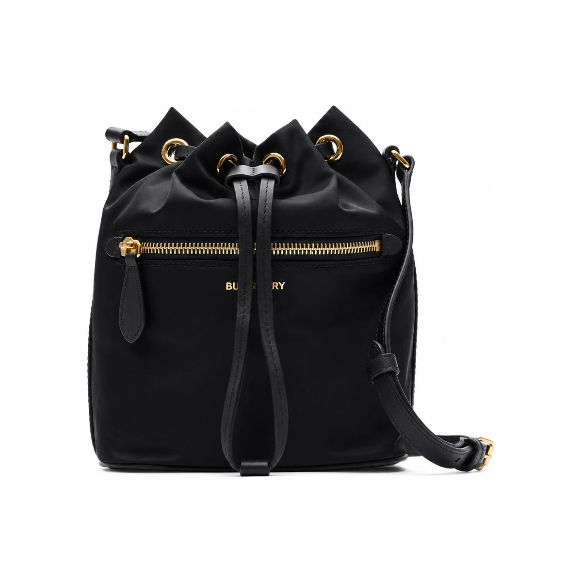 BURBERRY Nylon Bucket Shoulder Bag 81092671