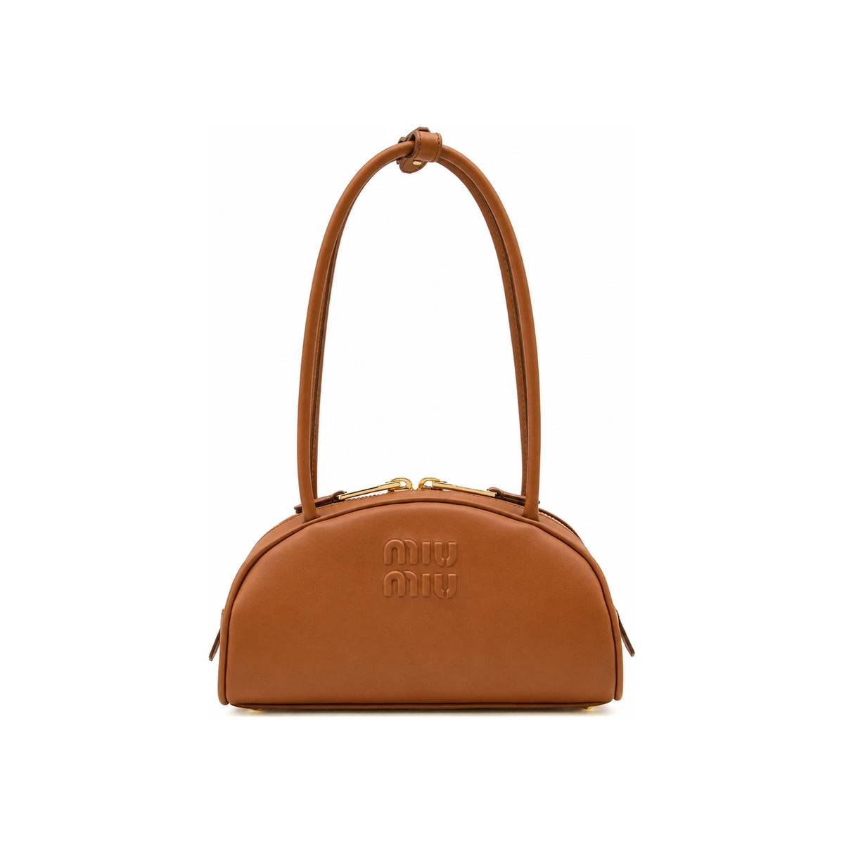 Miu Miu Leather Shoulder Bag Cream
