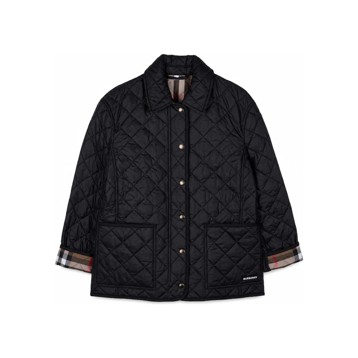 BURBERRY Women’s Dalry Diamond Quilted Jacket Black