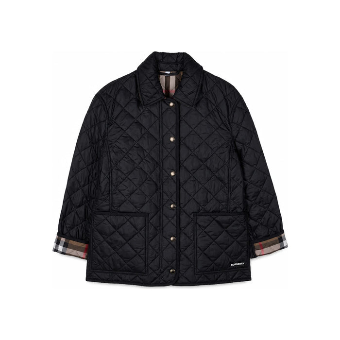 BURBERRY Women’s Dalry Diamond Quilted Jacket Black