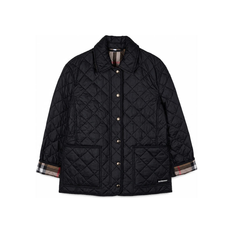 BURBERRY Women’s Dalry Diamond Quilted Jacket Black