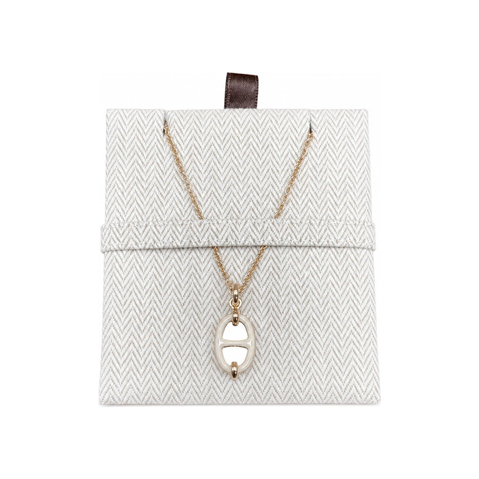 HERMES Rose Gold Mini Chaine d’Ancre Maillon Necklace