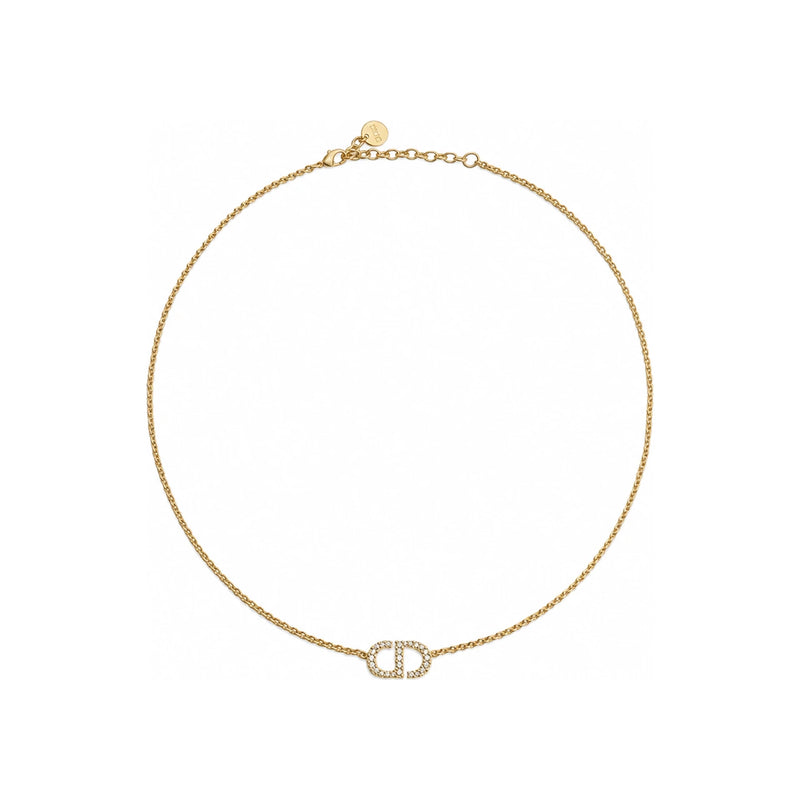DIOR Gold-Tone Petit CD Pendant Necklace