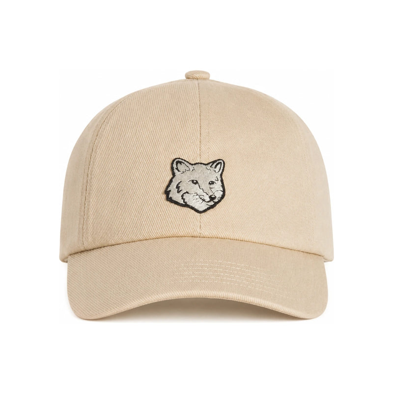 Maison Kitsune Fox Head Patch Cotton Cap Navy