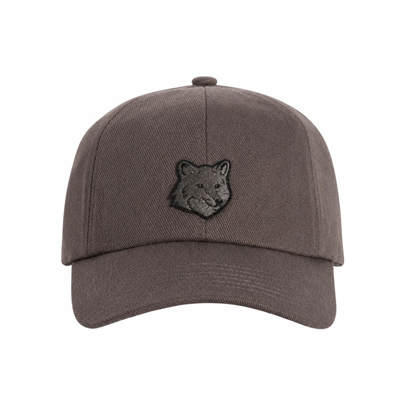 Maison Kitsune Fox Head Logo Baseball Cap Beluga