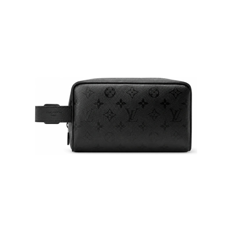 Louis Vuitton Monogram Midnight Coated Canvas Locker Dopp Kit Clutch