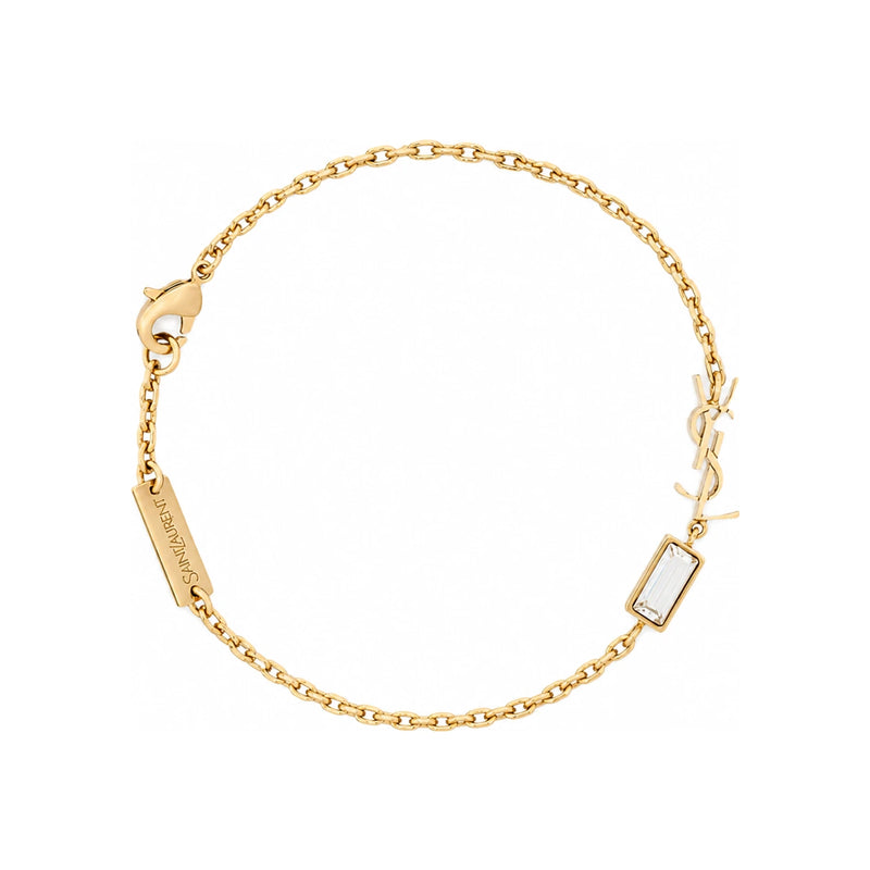 Saint Laurent Cassandra Charm Bracelet Gold-Tone Metal
