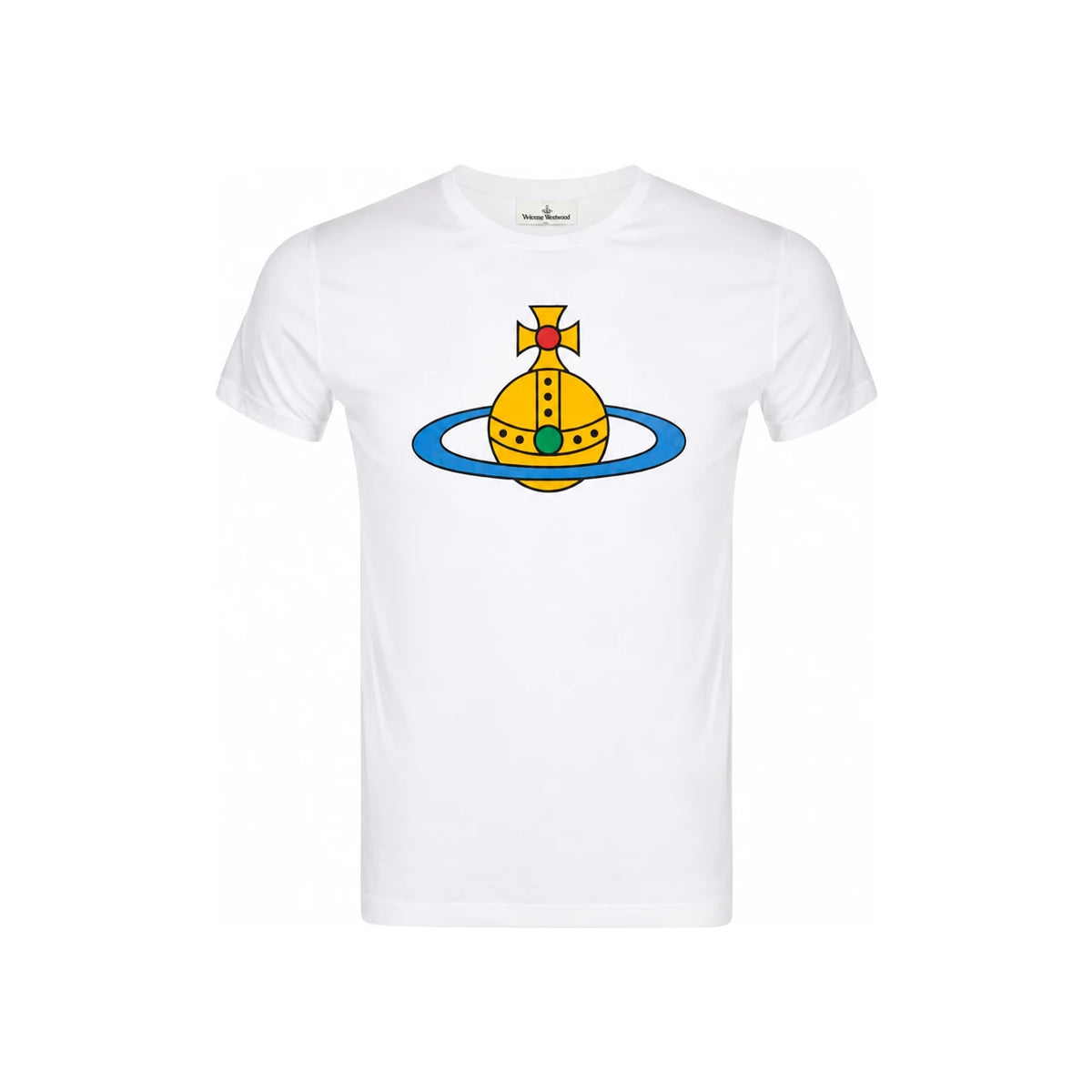 Vivienne Westwood ORB Logo Peru Oversized T-Shirt White 3G01004T J001M A401