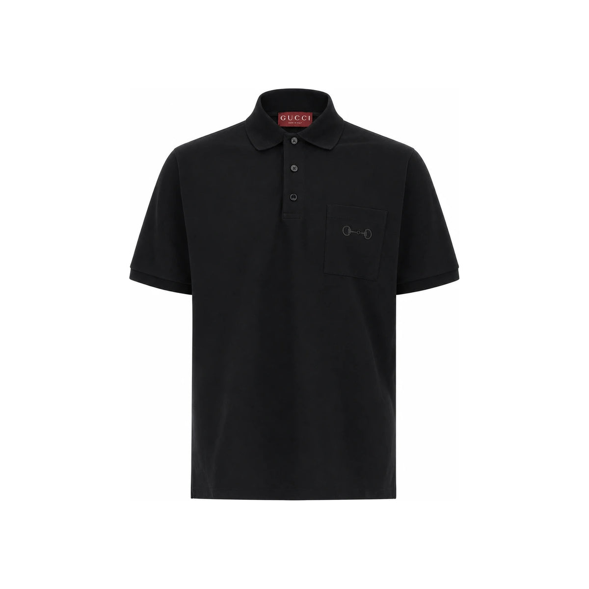 GUCCI Black Short Sleeve Polo Shirt