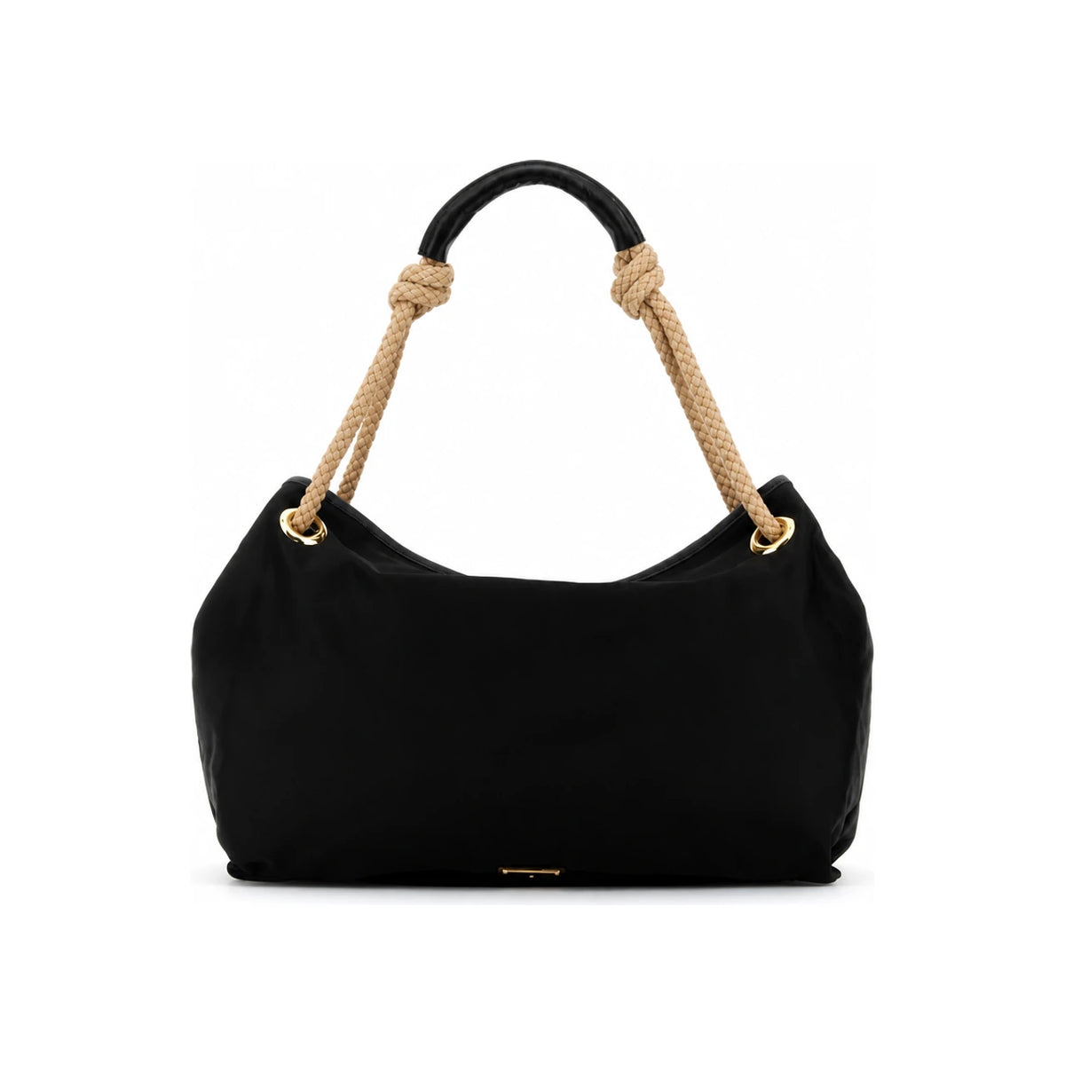 PRADA Black Leather Shoulder Bag