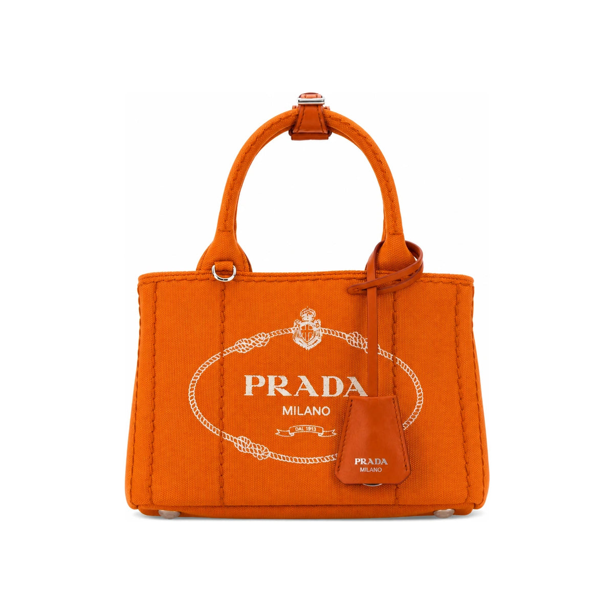 PRADA Black Leather Tote Bag